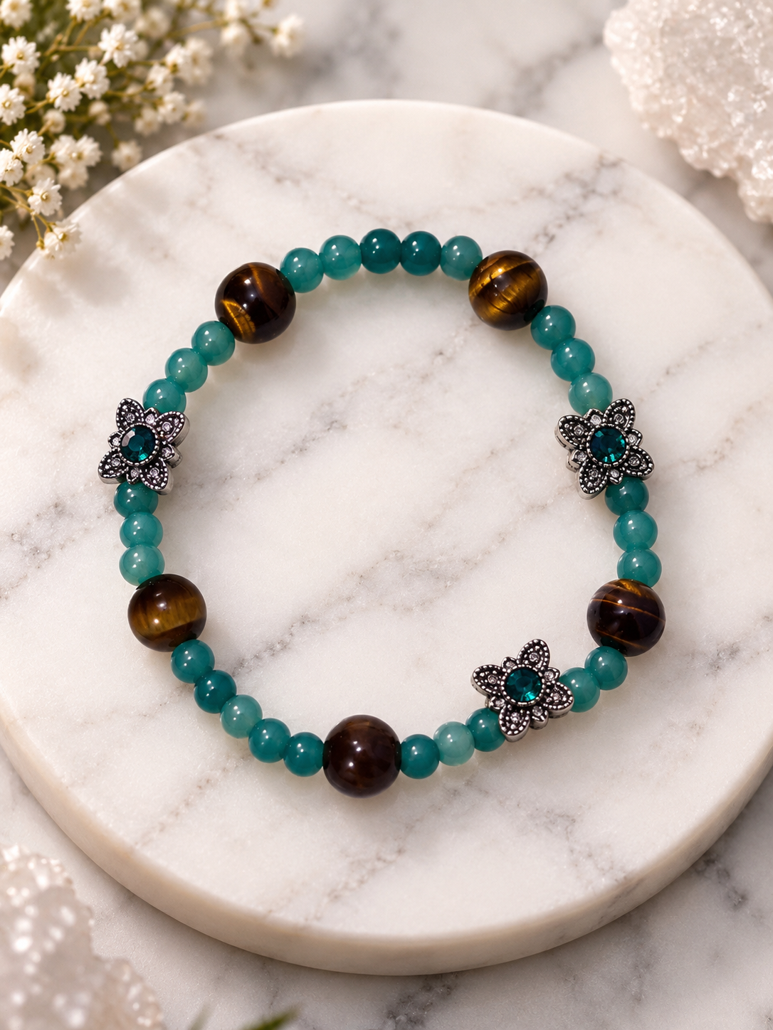 “ Loving this prosperity “ 3 charmed bracelet